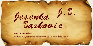 Jesenka Dašković vizit kartica